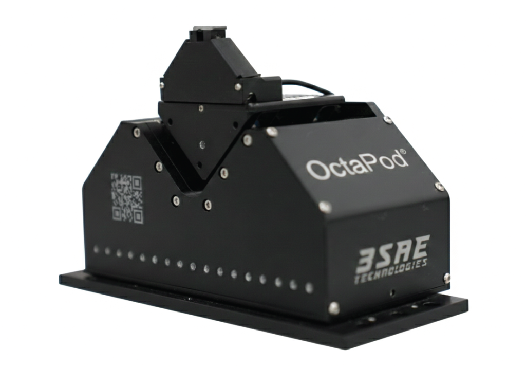 3SAE OctaPod microrobotic platform on a white background.